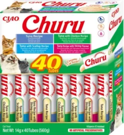 Inaba Ciao Churu Variety Tuna and Seafood Przysmak dla kota op. 40x14g
