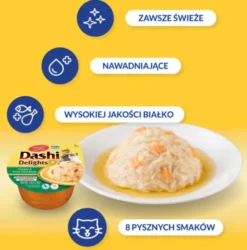 Inaba Ciao Dashi Delights Chicken&Bonito Flakes Recipe Mokra Karma dla kota op. 70g