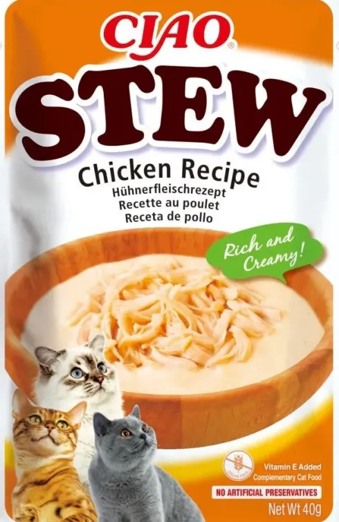 Inaba Ciao Stew Chicken recipe Mokra Karma dla kota op. 40g