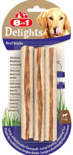 8in1 Gryzak Delights Beef Sticks dla psa op. 3szt.