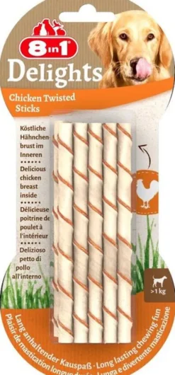 8in1 Gryzak Delights twisted sticks dla psa op. 10szt.