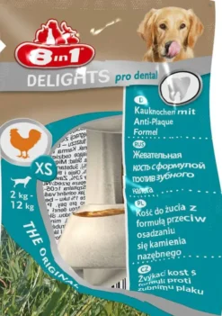 8in1 Kość Delights Pro Dental dla psa rozm. XS