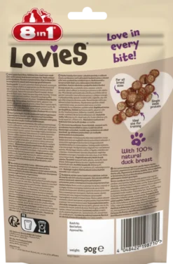 8in1 Lovies Training Treats Duck Bites Przysmak treningowy dla psa op. 90g