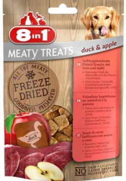 8in1 Meaty Treats Freeze Dried Kaczka z jabłkiem Przysmaki liofilizowane dla psa op. 50g