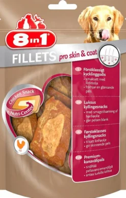 8in1 Przysmak Fillets Pro Skin&Coat dla psa op. 80g