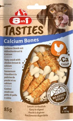 8in1 Tasties Calcium Bones Przysmak dla psa op. 85g