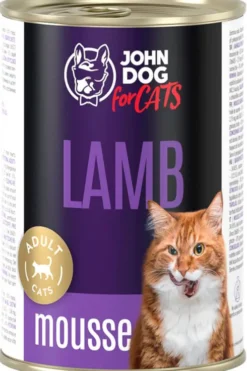 John Dog Adult Lamb Mousse Mokra Karma dla kota op. 400g Pakiet 6szt.