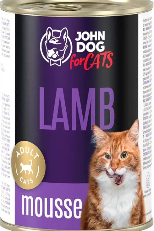 John Dog Adult Lamb Mousse Mokra Karma dla kota op. 400g Pakiet 6szt.