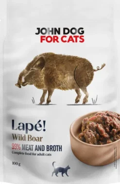 John Dog Adult Lapé Dziczyzna Mokra Karma dla kota op. 100g
