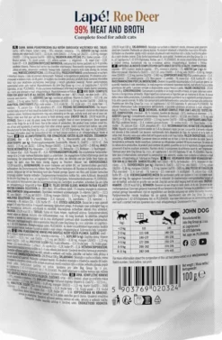 John Dog Adult Lapé Sarna Mokra Karma dla kota op. 100g Pakiet 10szt.