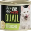 John Dog Adult Quail Mousse Mokra Karma dla kota op. 200g