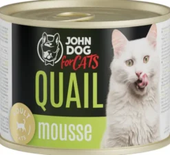 John Dog Adult Quail Mousse Mokra Karma dla kota op. 200g Pakiet 6szt.