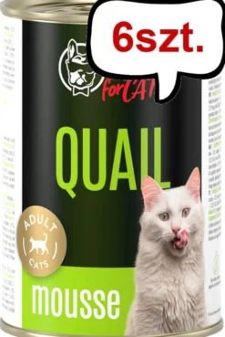 John Dog Adult Quail Mousse Mokra Karma dla kota op. 400g Pakiet 6szt.