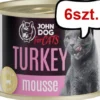John Dog Adult Turkey Mousse Mokra Karma dla kota op. 200g Pakiet 6szt.