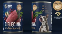 John Dog Berry line Adult Cielęcina z żurawiną Mokra Karma dla psa op. 400g