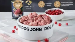 John Dog Berry line Adult Cielęcina z żurawiną Mokra Karma dla psa op. 400g Pakiet 6szt.