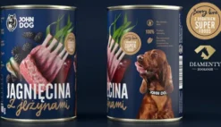 John Dog Berry line Adult Jagnięcina z jeżynami Mokra Karma dla psa op. 400g