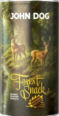 John Dog Forest Snack Ciasteczka z jeleniem dla psa op. 400g