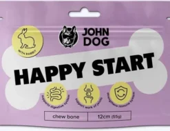 John Dog Kość do żucia Happy Start dla psa 12cm op. 38g