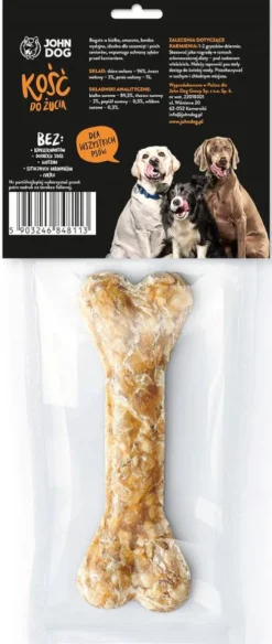 John Dog Kość ze żwaczem i penisem wołowym dla psa 12cm op. 55g
