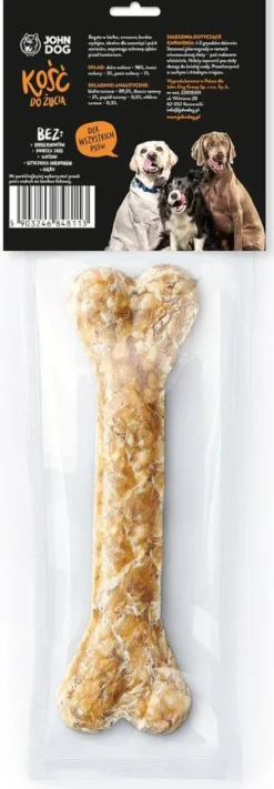 John Dog Kość ze żwaczem i penisem wołowym dla psa 17cm op. 105g