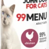 John Dog 99 Menu Adult Chicken Mokra Karma dla kota op. 400g