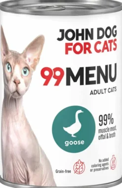 John Dog 99 Menu Adult Goose Mokra Karma dla kota op. 400g