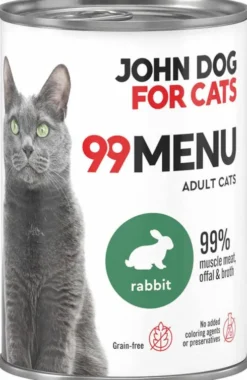 John Dog 99 Menu Adult Rabbit Mokra Karma dla kota op. 400g
