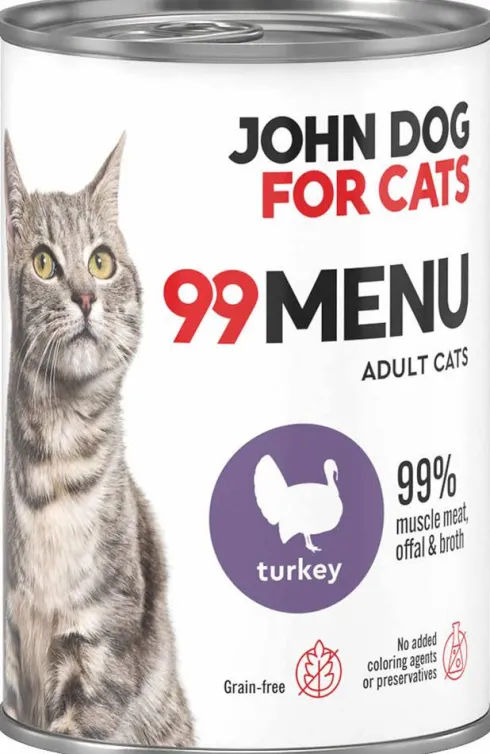 John Dog 99 Menu Adult Turkey Mokra Karma dla kota op. 400g