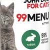 John Dog 99 Menu Kitten Rabbit Mokra Karma dla kociąt op. 400g