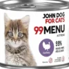 John Dog 99 Menu Kitten Turkey Mokra Karma dla kociąt op. 200g