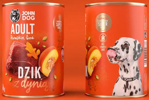 John Dog Pumpkin line Adult Dzik z dynią Mokra Karma dla psa op. 400g