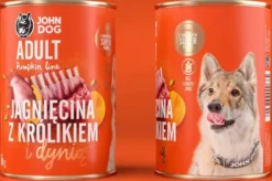 John Dog Pumpkin line Adult Jagnięcina z Królikiem i dynią Mokra Karma dla psa op. 400g