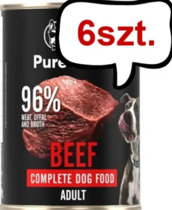 John Dog Pure Black Adult Beef Mokra Karma dla psa op. 400g Pakiet 6szt.