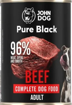 John Dog Pure Black Adult Beef Mokra Karma dla psa op. 400g Pakiet 6szt.