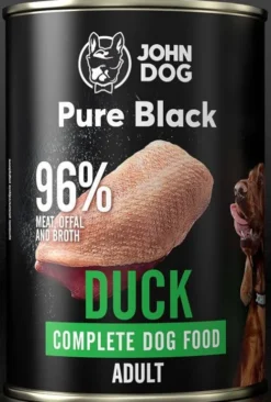 John Dog Pure Black Adult Duck Mokra Karma dla psa op. 400g Pakiet 6szt.