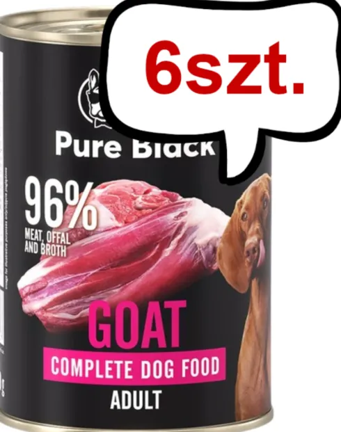 John Dog Pure Black Adult Goat Mokra Karma dla psa op. 400g Pakiet 6szt.