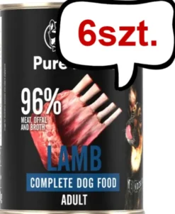 John Dog Pure Black Adult Lamb Mokra Karma dla psa op. 400g Pakiet 6szt.