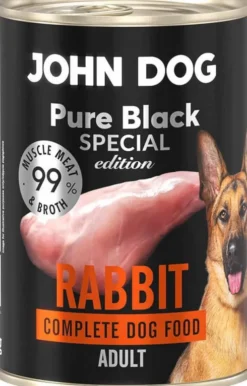 John Dog Pure Black Special Edition Adult Rabbit Mokra Karma dla psa op. 400g