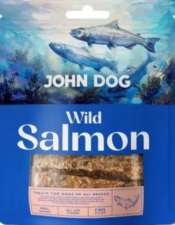 John Dog Wild Fish Sticks Salmon przysmak suszony łosoś dla psa op. 7szt.