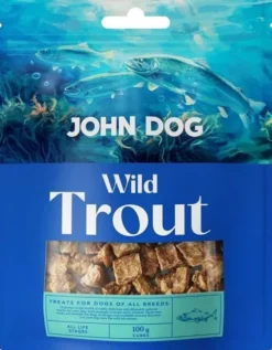 John Dog Wild Fish Trout przysmak z suszonym pstrągiem dla psa 100g