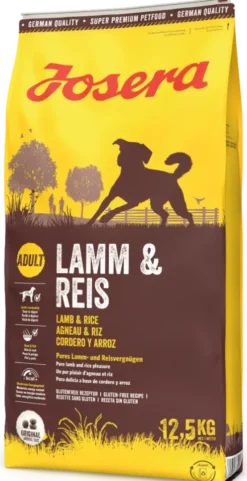 Josera Adult Lamb&Rice Sucha Karma dla psa op. 12.5kg + Josera Meatlovers 6x400g GRATIS