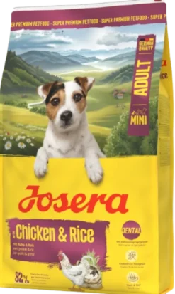 Josera Adult Mini Chicken&Rice Sucha Karma dla psa op. 10kg + Josera Meatlovers 6x400g GRATIS