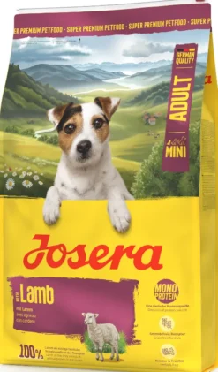 Josera Adult Mini Lamb Sucha Karma dla psa op. 10kg + Josera Meatlovers 6x400g GRATIS