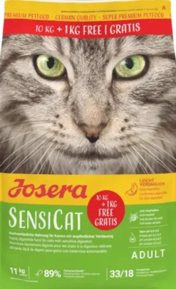 Josera Adult SensiCat Sucha Karma dla kota op. 10kg + 1kg GRATIS