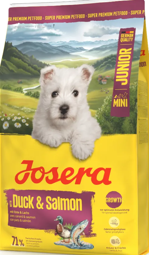 Josera Junior Mini Duck&Salmon Sucha Karma dla szczeniaka op. 2x10kg MEGA-PAK