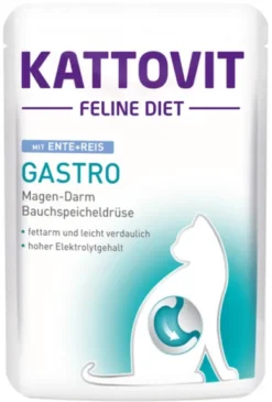 Kattovit Feline Diet Gastro z kaczką i ryżem (Ente+Reis) Mokra Karma dla kota op. 85g