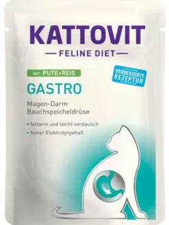 Kattovit Feline Diet Gastro z indykiem i ryżem (Pute+Reis) Mokra Karma dla kota op. 85g
