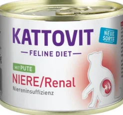 Kattovit Feline Diet Niere/Renal z indykiem (Pute) Mokra Karma dla kota op. 185g Pakiet 6szt.