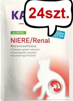 Kattovit Feline Diet Niere/Renal z indykiem (Pute) Mokra Karma dla kota op. 85g Pakiet 24szt.